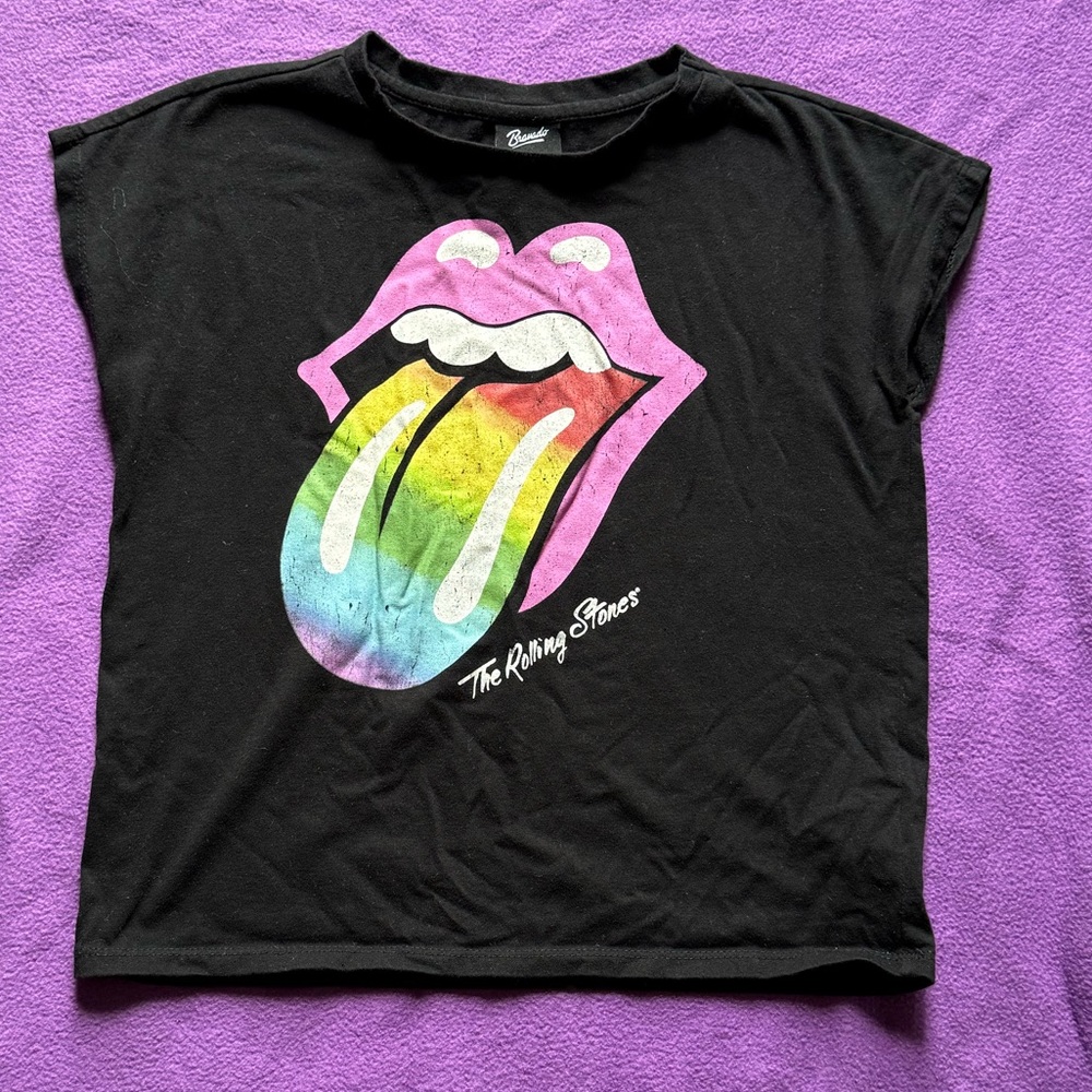 The Rolling Stones Kids Black Graphic Tee